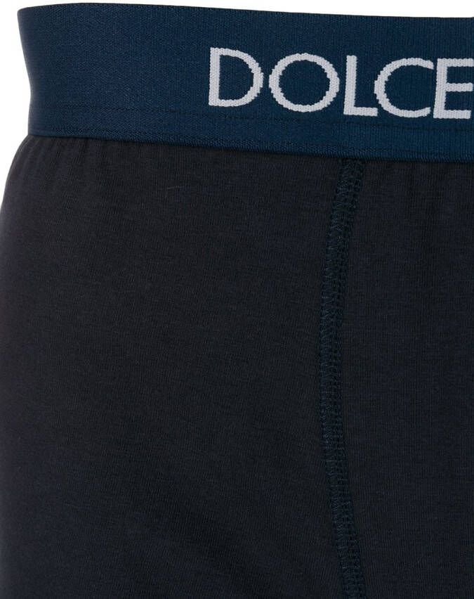 Dolce & Gabbana Boxershorts met logoband Blauw