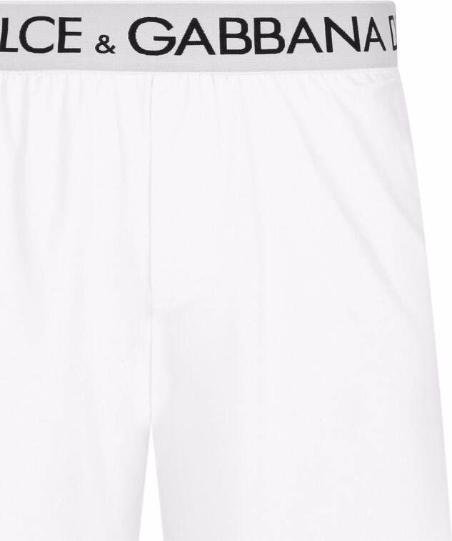 Dolce & Gabbana Boxershorts met logoband Wit