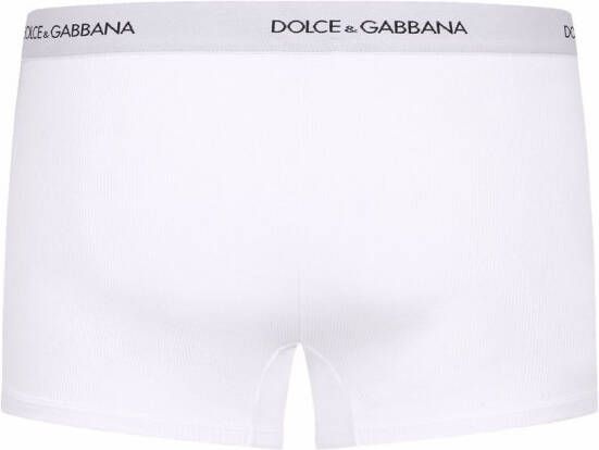 Dolce & Gabbana Boxershorts met logo tailleband Wit