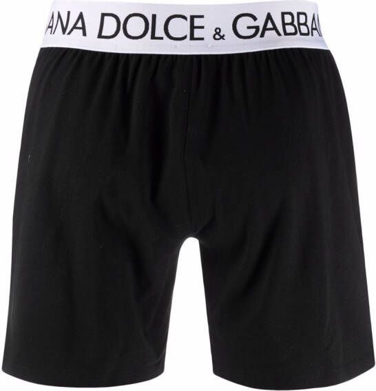 Dolce & Gabbana Boxershorts met logo tailleband Zwart