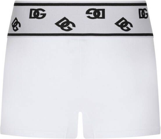Dolce & Gabbana Katoenen boxershorts met DG-logo Wit