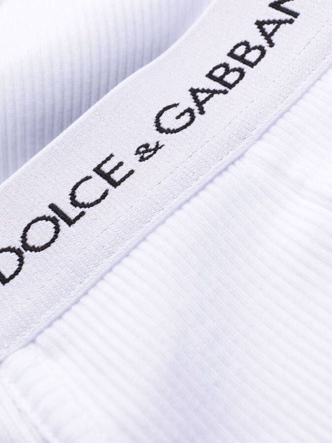 Dolce & Gabbana Boxershorts met logoband Wit