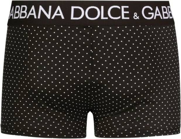 Dolce & Gabbana Boxershorts met stippen Zwart