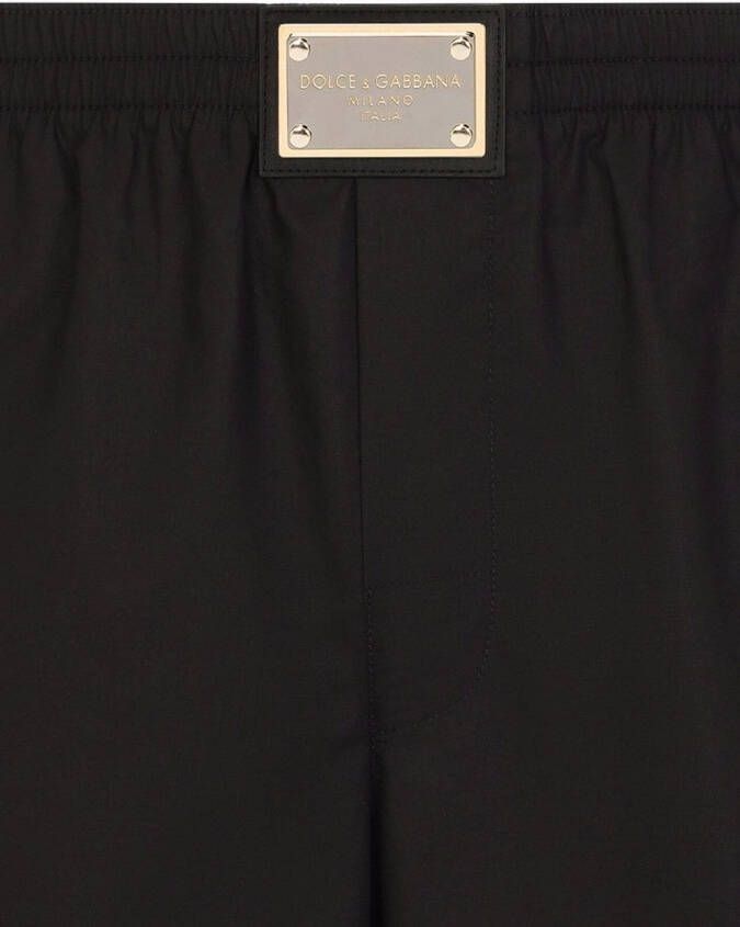 Dolce & Gabbana Boxershorts met logoplakkaat Zwart