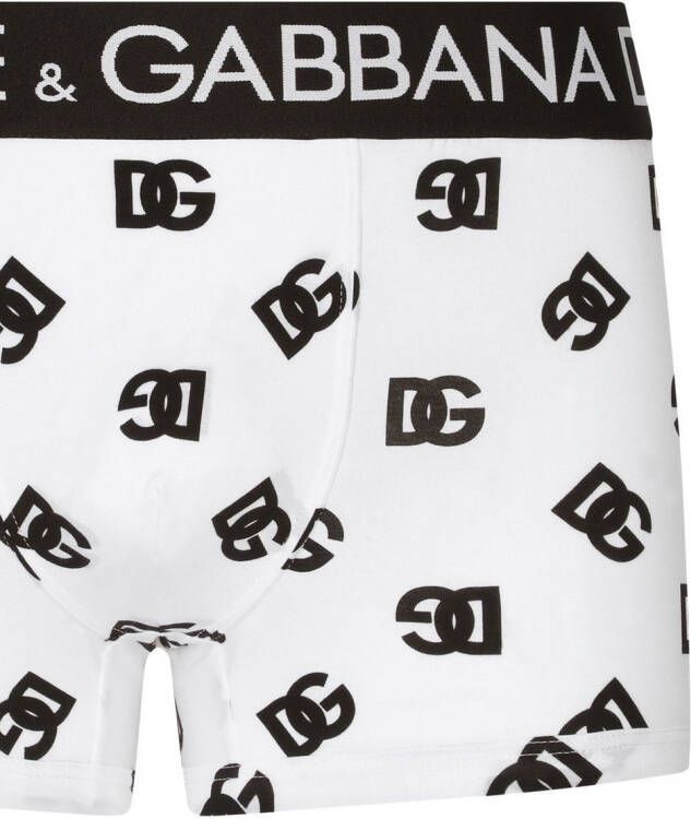 Dolce & Gabbana Boxershorts met logoprint Wit