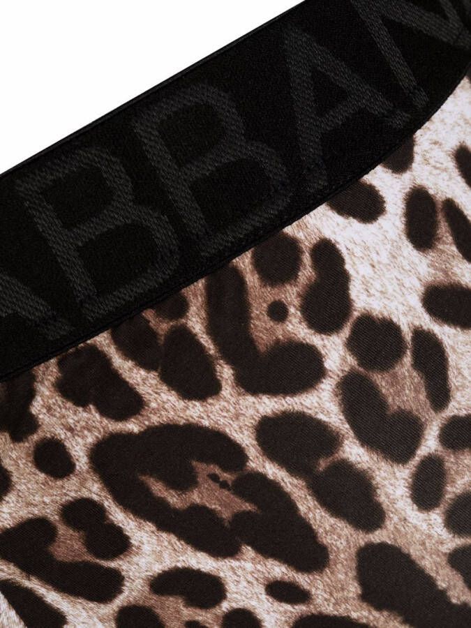 Dolce & Gabbana Boxershorts met luipaardprint Beige