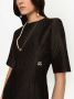 Dolce & Gabbana Midi-jurk met bloemen jacquard Zwart - Thumbnail 5