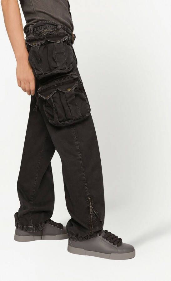 Dolce & Gabbana Cargo broek met buideldetail Zwart