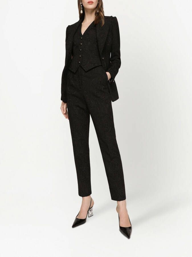 Dolce & Gabbana Broek met jacquard Zwart