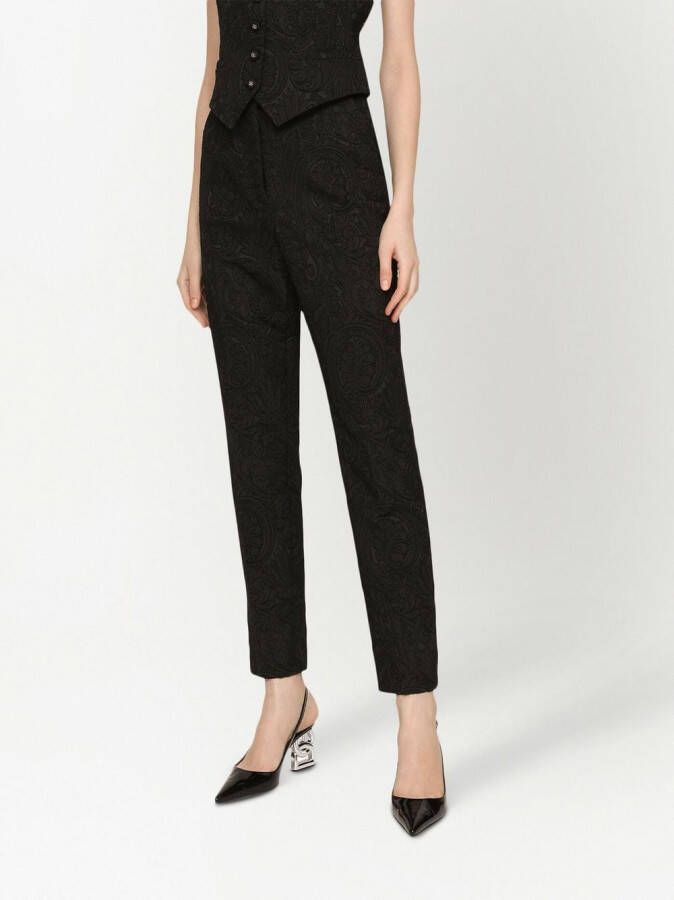 Dolce & Gabbana Broek met jacquard Zwart