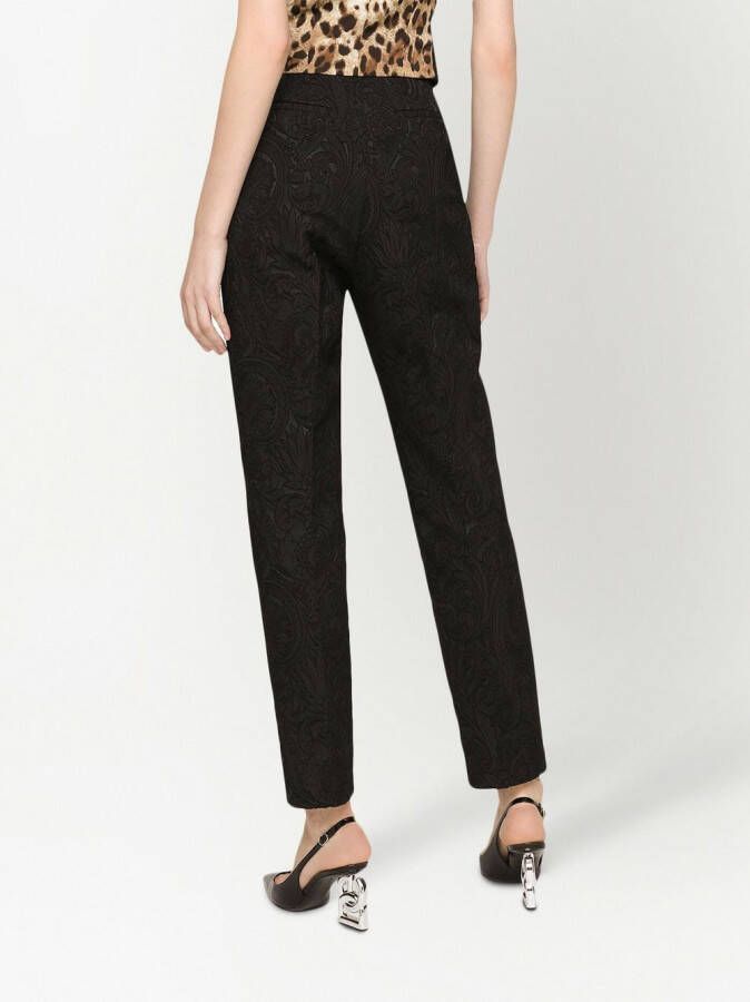 Dolce & Gabbana Broek met jacquard Zwart
