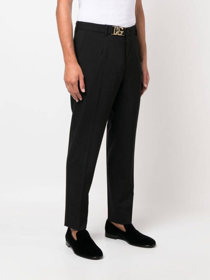 Dolce & Gabbana Broek met logogesp Zwart