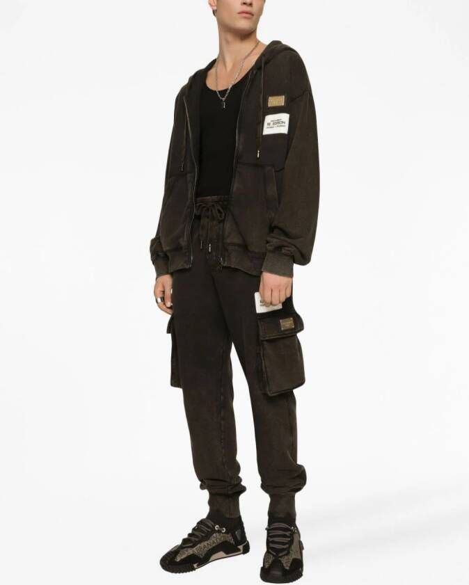 Dolce & Gabbana Broek met logopatch Zwart