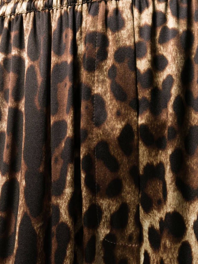 Dolce & Gabbana Broek met luipaardprint Beige