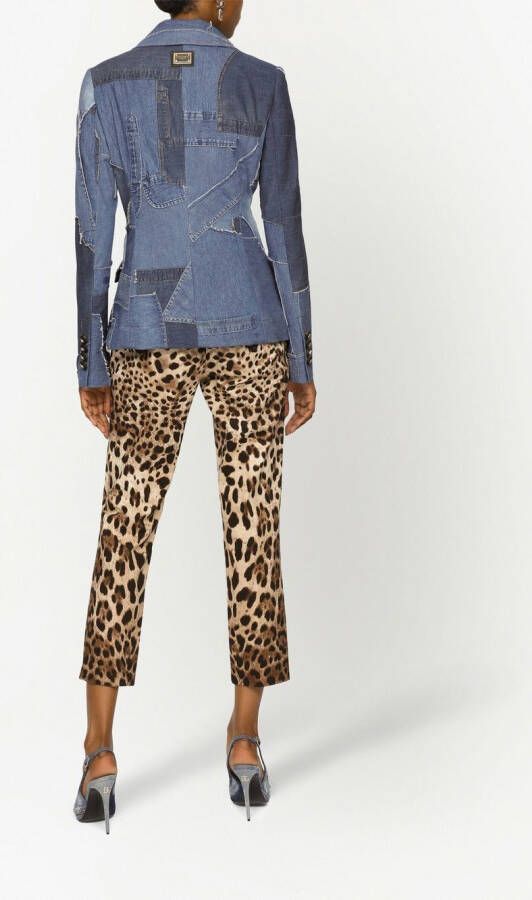 Dolce & Gabbana Pantalon met luipaardprint Bruin