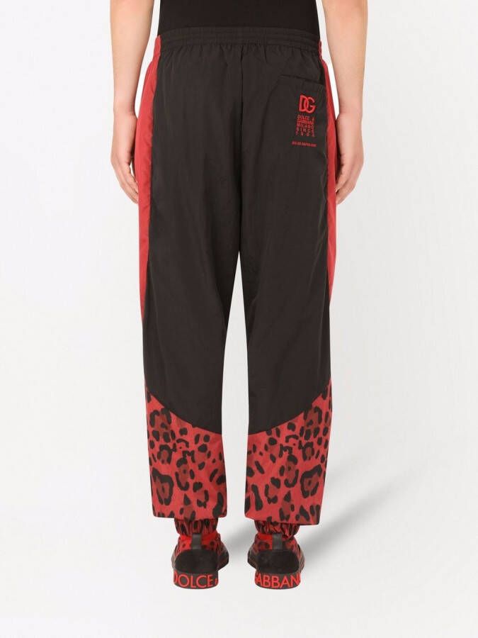 Dolce & Gabbana Broek met luipaardprint Zwart