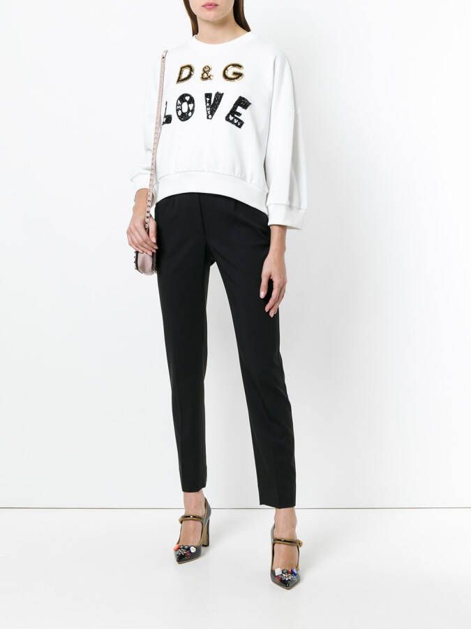 Dolce & Gabbana broek met slim-fit pasvorm Zwart