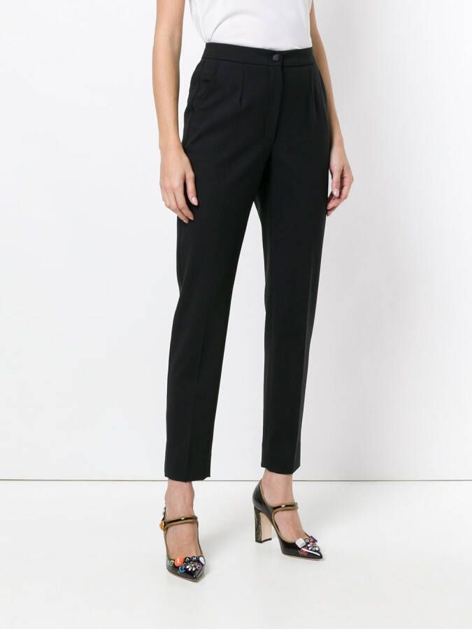 Dolce & Gabbana broek met slim-fit pasvorm Zwart