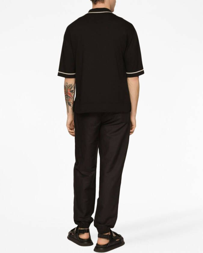 Dolce & Gabbana Broek met trekkoordtaille Zwart