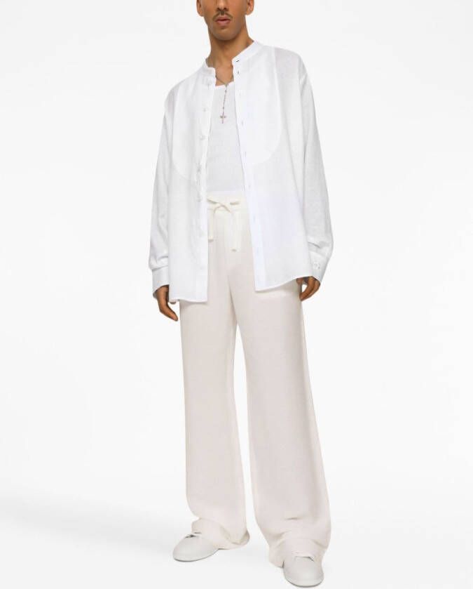 Dolce & Gabbana Broek met trekkoordtaille Wit
