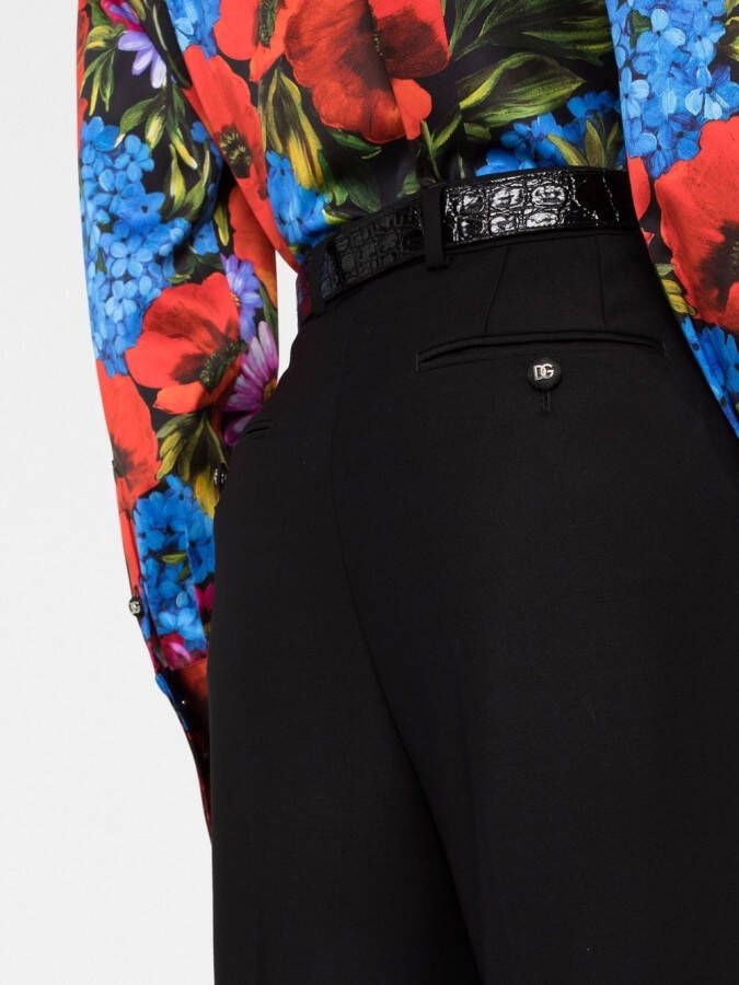 Dolce & Gabbana Broek met wijde pijpen Zwart