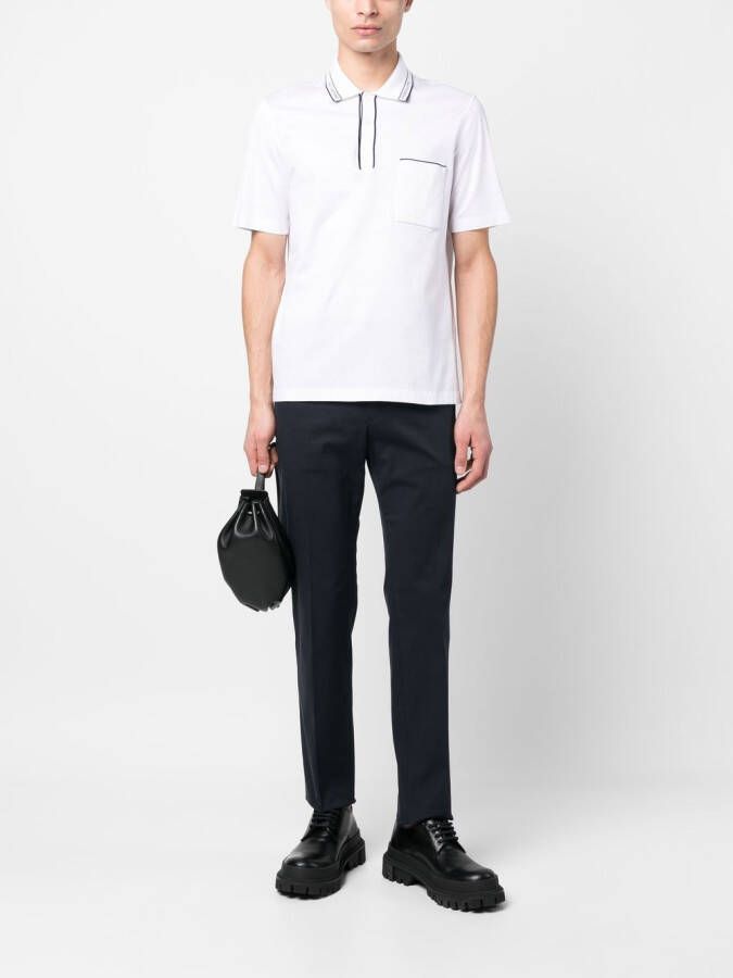 Dolce & Gabbana Pantalon met logo label Blauw
