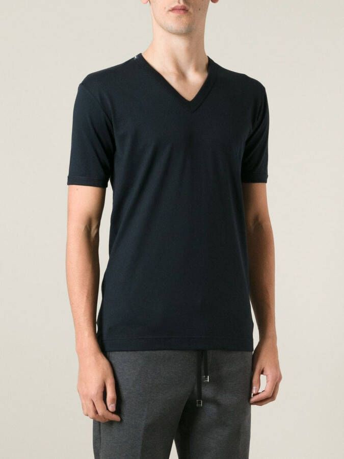 Dolce & Gabbana classic v-neck T-shirt Zwart