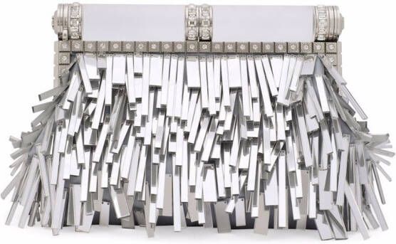 Dolce & Gabbana Leren clutch Zilver