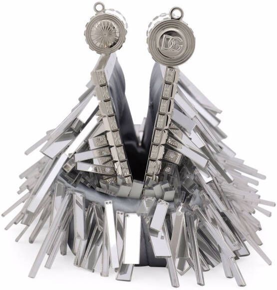 Dolce & Gabbana Leren clutch Zilver