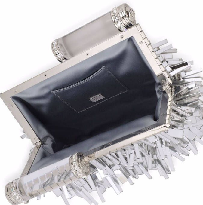 Dolce & Gabbana Leren clutch Zilver