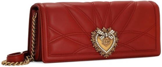 Dolce & Gabbana Devotion gewatteerde schoudertas Rood