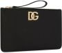 Dolce & Gabbana Leren cameratas met DG-logo Zwart - Thumbnail 3