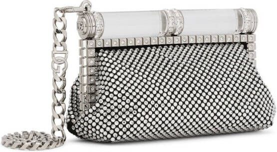 Dolce & Gabbana Clutch verfraaid met stras Grijs