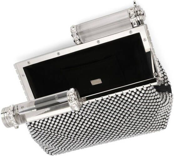 Dolce & Gabbana Clutch verfraaid met stras Grijs