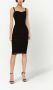 Dolce & Gabbana Midi-jurk met korset stijl Zwart - Thumbnail 3