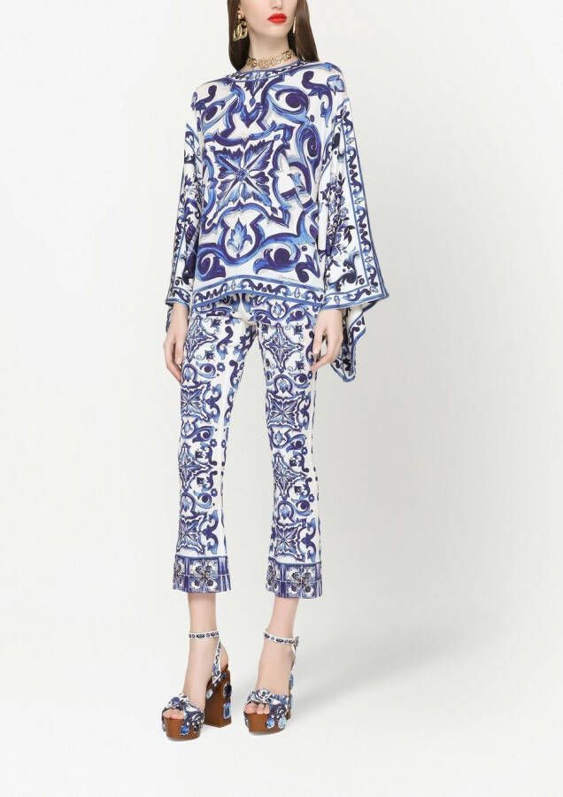 Dolce & Gabbana Flared broek Blauw