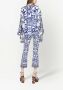 Dolce & Gabbana Flared broek Blauw - Thumbnail 4
