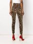 Dolce & Gabbana Cropped broek met luipaardprint Beige - Thumbnail 4