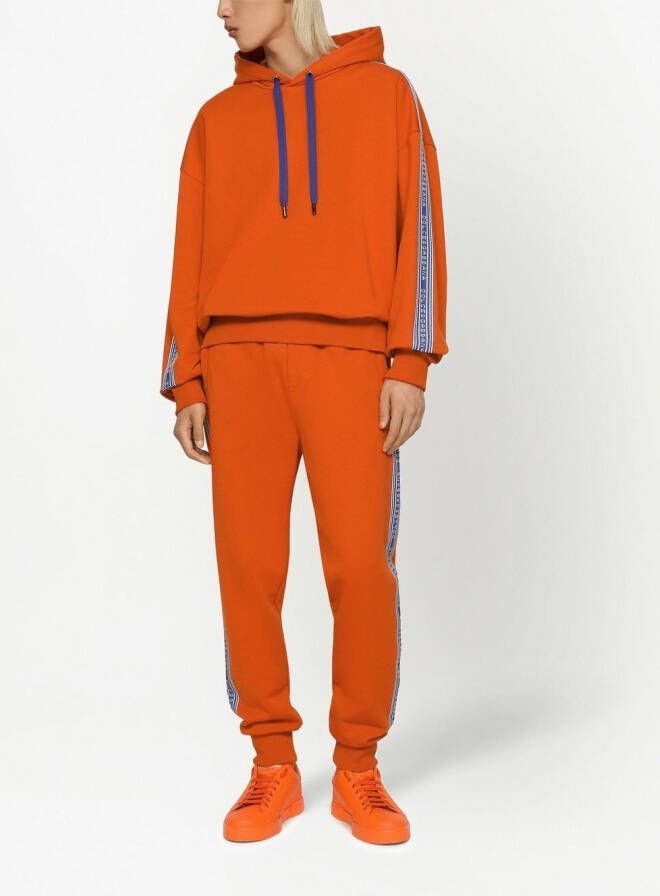 Dolce & Gabbana Cropped hoodie Oranje