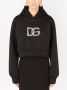 Dolce & Gabbana Cropped hoodie Zwart - Thumbnail 3