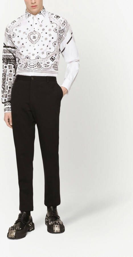 Dolce & Gabbana Cropped pantalon Zwart