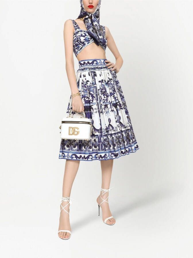 Dolce & Gabbana Bralette top met print Blauw