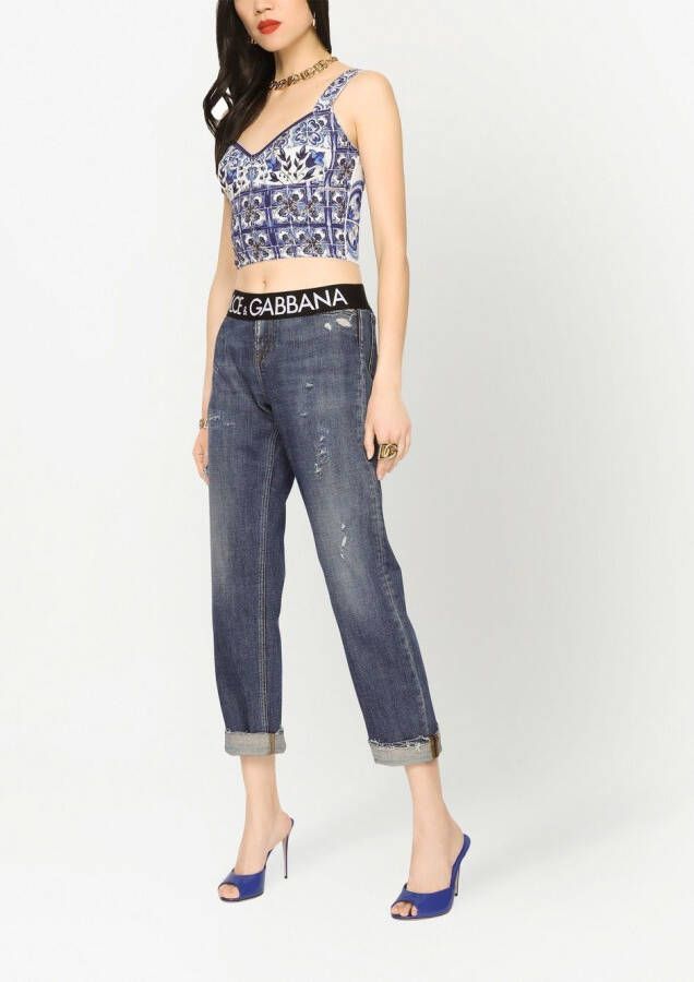 Dolce & Gabbana Cropped top Wit