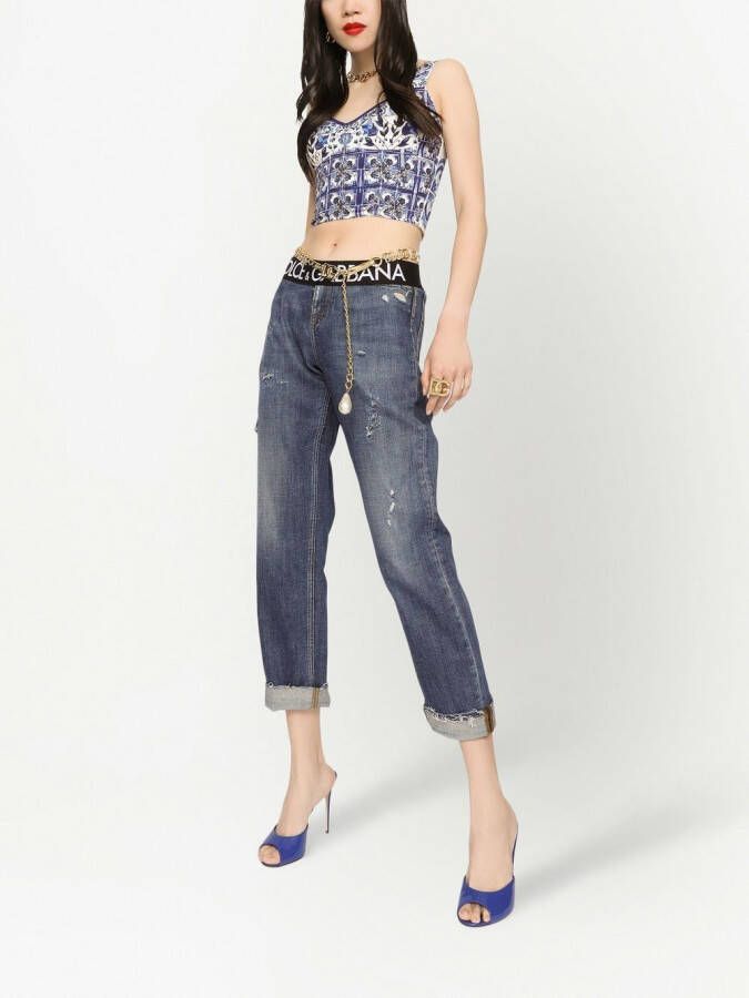 Dolce & Gabbana Cropped top Wit