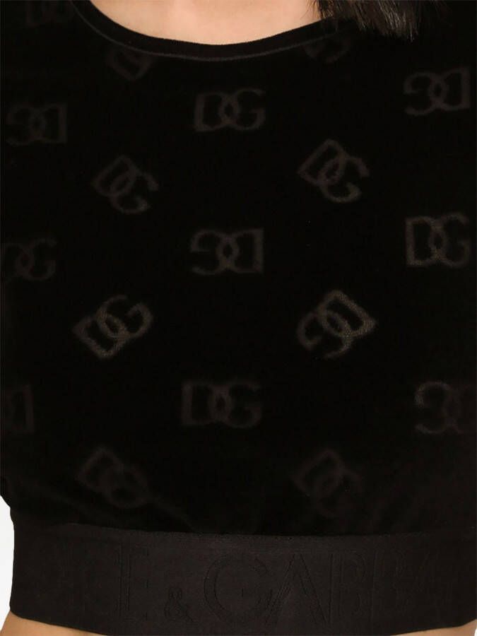 Dolce & Gabbana T-shirt met DG-logo Zwart