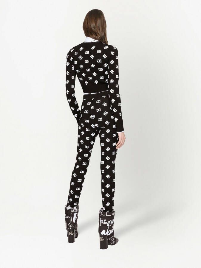 Dolce & Gabbana Trui met DG-logojacquard Zwart