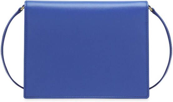 Dolce & Gabbana Leren crossbodytas met DG logo Blauw