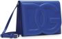 Dolce & Gabbana Leren crossbodytas met DG logo Blauw - Thumbnail 4