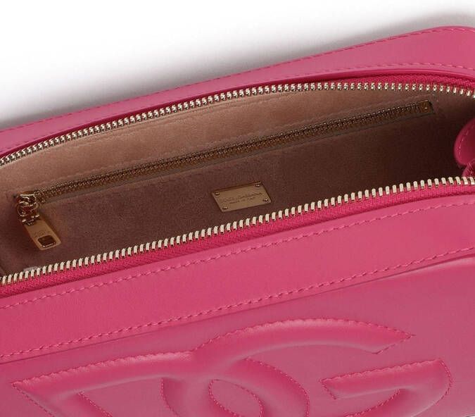 Dolce & Gabbana Kleine cameratas met DG-logo Roze