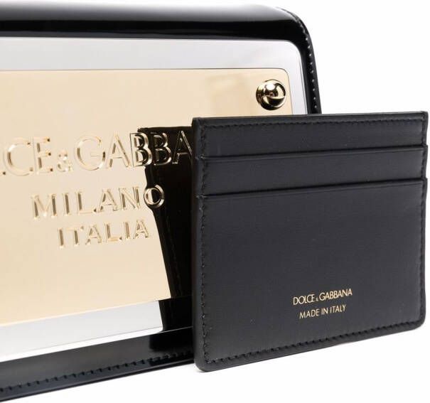 Dolce & Gabbana Crossbodytas met logoplakkaat Zwart